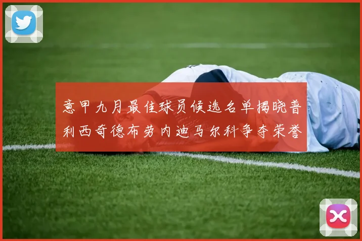 意甲九月最佳球员候选名单揭晓普利西奇德布劳内迪马尔科争夺荣誉